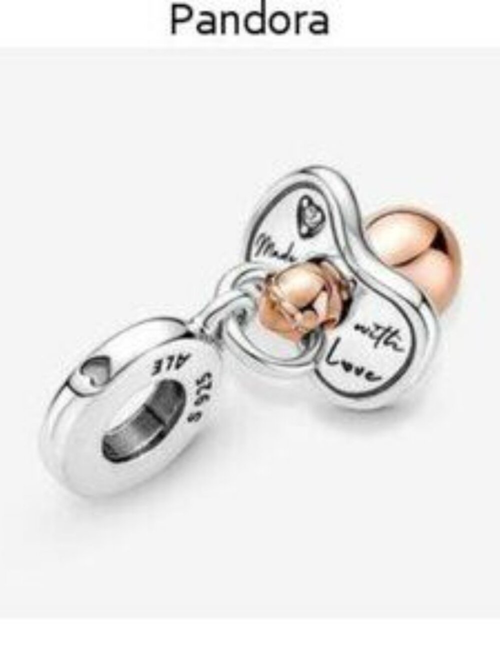 Authentic Pandora Baby Pacifier Dangle Charm - Picture 3 of 5